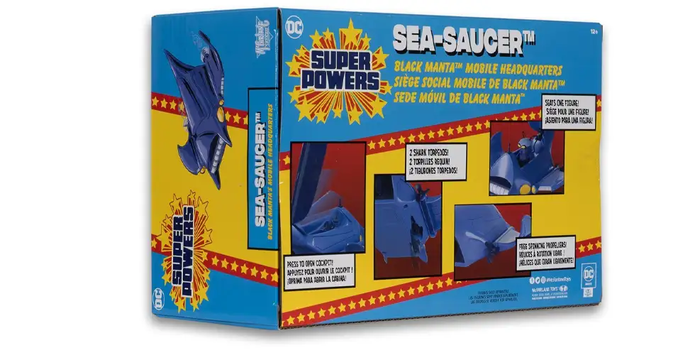 Exploring McFarlane's Latest DC Super Powers Vehicles: Bat Multicraft and Black Manta's Sea-Saucer 6 McFarlane Black Manta Sea-Saucer vehicle