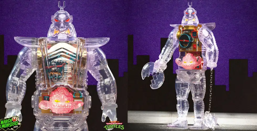Cyborg Krang Android Clear Figure by Super7