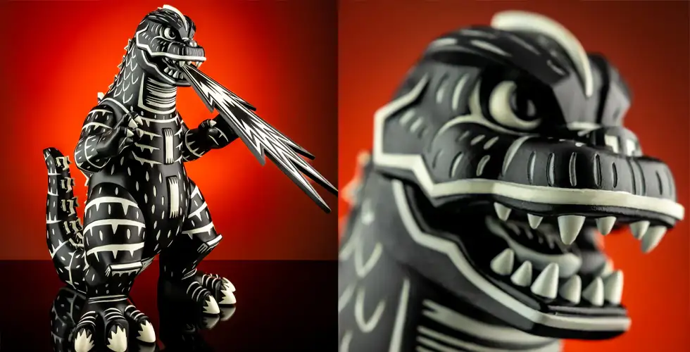 Godzilla Linocut Vinyl Figure Mondo