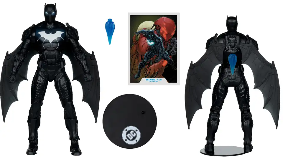 New McFarlane DC Multiverse Azrael, Batwing & Batman figures