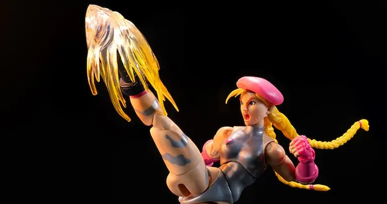Ultimate Ultra Street Fighter II Cammy Player 2 Figure Review, Packed with Retro Flair and Fighter Detail 5 Jada Toys Cammy Player 2