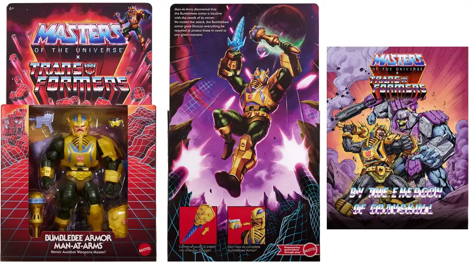 Review of Bumblebee Armor Man‑At‑Arms by Mattel 6 MOTU Man-At-Arms Bumblebee box art