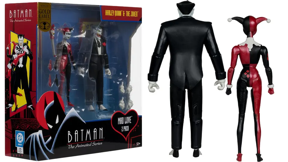 Batman: The Animated Series Harley Quinn and The Joker (Mad Love 2 Pack) 6in Action Figures Gold Label 5 Mad Love 2 pack Harley Quinn and Joker box art