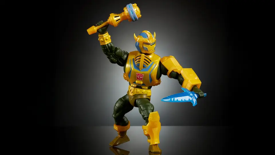 Review of Bumblebee Armor Man‑At‑Arms by Mattel 3 Man-At-Arms Bumblebee armor figure with accessories