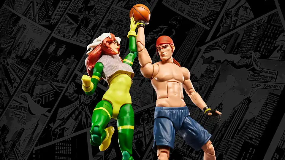 Court-Side Chemistry: A Full Review of Marvel Legends Gambit and Rogue Basketball 2 Pack 9 Marvel Legends Gambit and Rogue basketball slam dunk