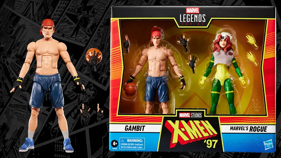 Court-Side Chemistry: A Full Review of Marvel Legends Gambit and Rogue Basketball 2 Pack 7 Marvel Legends Gambit basketball figure box