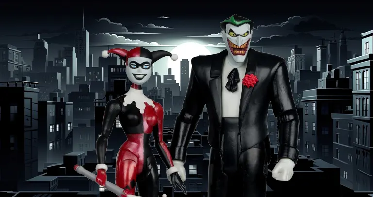 Batman: The Animated Series Harley Quinn and The Joker (Mad Love 2 Pack) 6in Action Figures Gold Label 1 McFarlane DC Direct Harley Quinn Joker Mad Love 2 pack