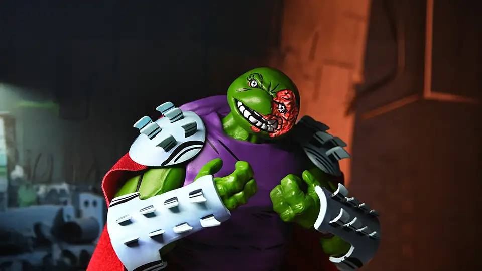 Mirage Reinvented: Bold New TMNT Cyborg Donatello, Nobody & Raphael as Shredder Figures 10 Mirage TMNT Raphael as Shredder collectible figure
