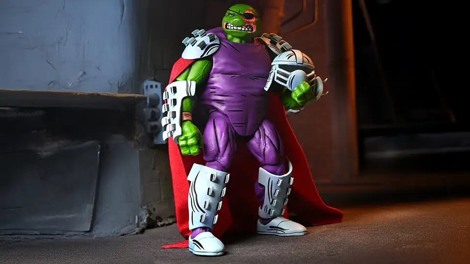 Mirage Reinvented: Bold New TMNT Cyborg Donatello, Nobody & Raphael as Shredder Figures 8 Raphael as Shredder armour NECA