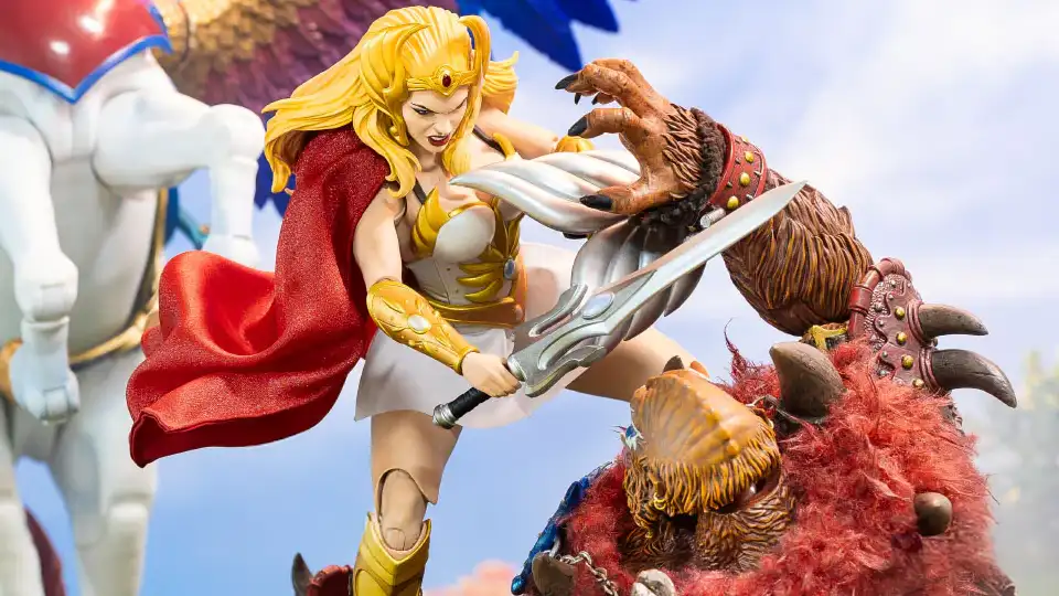 Masters of the Universe - Swift Wind 1/6 Scale & She-Ra Deluxe 1/6 Scale BUNDLE - Timed Edition 11 She-Ra deluxe action figure with Swift Wind from Mondo timed sale