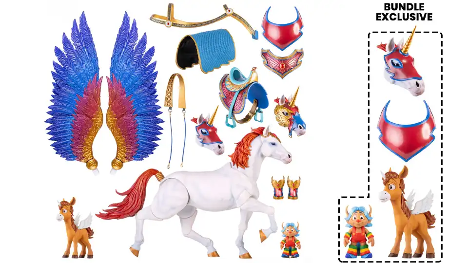 Masters of the Universe - Swift Wind 1/6 Scale & She-Ra Deluxe 1/6 Scale BUNDLE - Timed Edition 3 She-Ra deluxe action figure with Swift Wind from Mondo