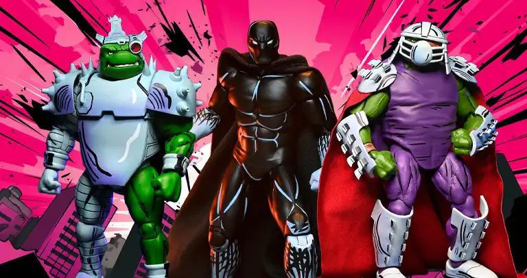 Mirage Reinvented: Bold New TMNT Cyborg Donatello, Nobody & Raphael as Shredder Figures 1 TMNT Cyborg Donatello, Nobody, and Raphael as Shredder figures
