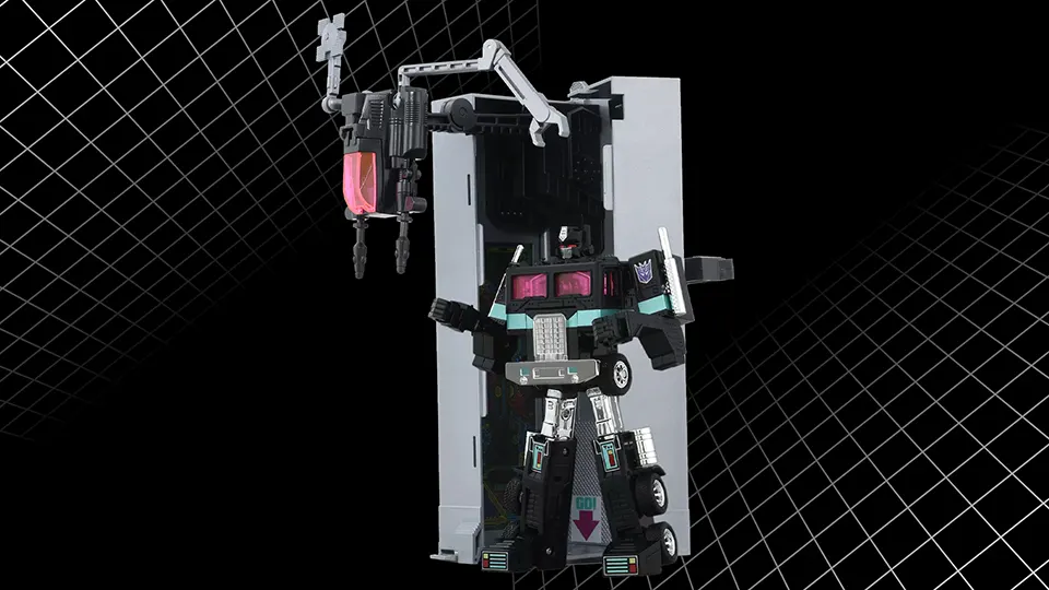 Majestic Dark Return: Takara Tomy Missing Link Nemesis Prime Review 8 Transformers C-01N Nemesis Prime articulation and accessories