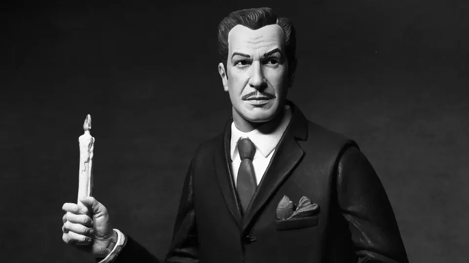 A Horror Icon Vincent Price in 7 Inches of Monochrome Glory 8 Vincent Price 7 inch action figure black and white