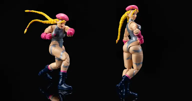 Ultimate Ultra Street Fighter II Cammy Player 2 Figure Review, Packed with Retro Flair and Fighter Detail 2 full review of Jada Toys Cammy Player 2 action figure