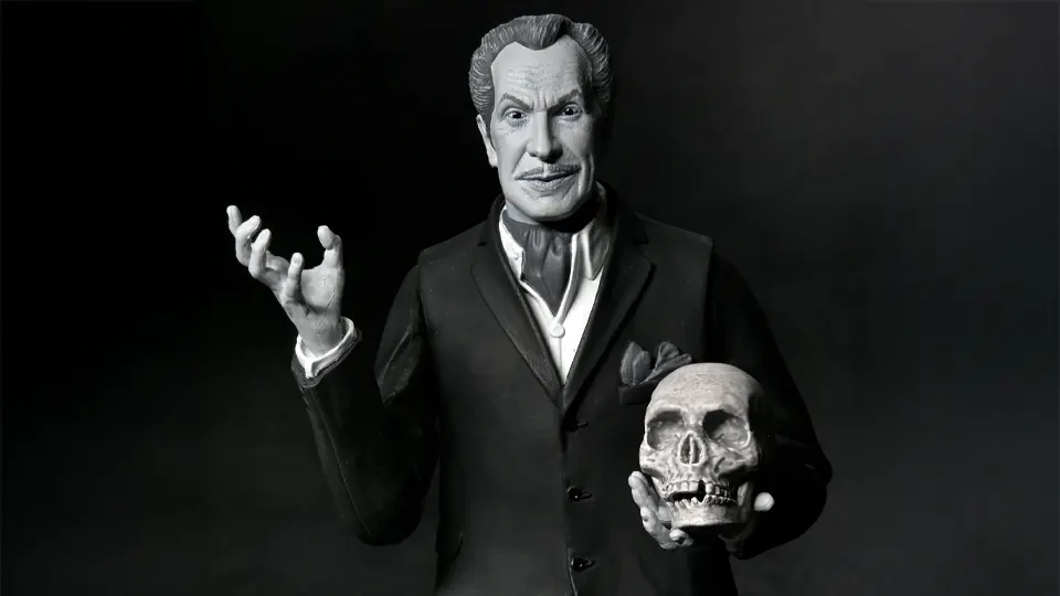 A Horror Icon Vincent Price in 7 Inches of Monochrome Glory 2 full review of NECA Vincent Price 7inch action figure