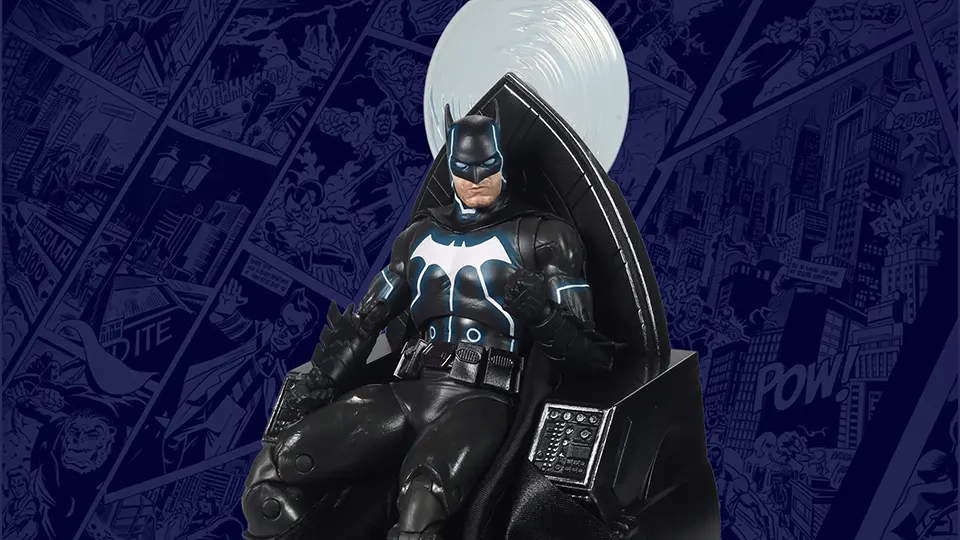 Outstanding New Additions, McFarlane Batman Mobius Chair & Dr. Mid‑Nite Figures Raise the Bar 2 Batman figure with Mobius Chair Darkseid War McFarlane Collector Edition