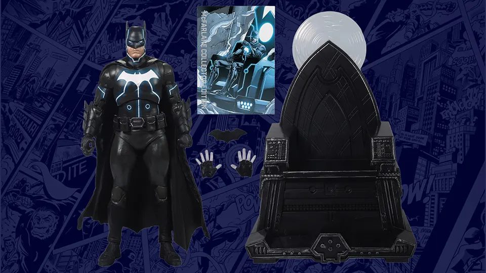 Outstanding New Additions, McFarlane Batman Mobius Chair & Dr. Mid‑Nite Figures Raise the Bar 3 Batman with Mobius Chair McFarlane Collector Edition
