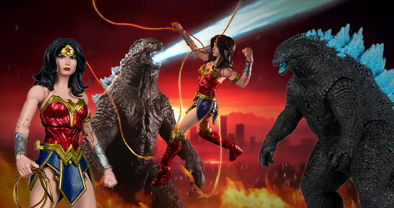 Unleashing Chaos: McFarlane Wonder Woman vs Godzilla 2 Pack 5 DC Multiverse Godzilla vs Wonder Woman Pre-Orders