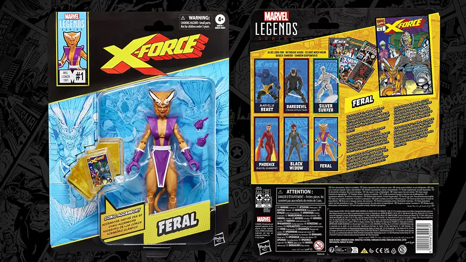 Review of Marvel Legends Series Feral Collectible 8 Hasbro Marvel Legends Feral X Force toy release date