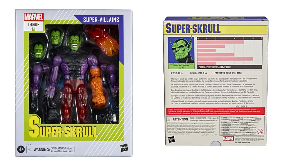 Hasbro Marvel Legends Super Skrull box art