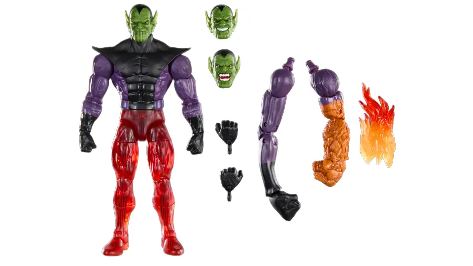 Hasbro Marvel Legends Super Skrull figure with accessories