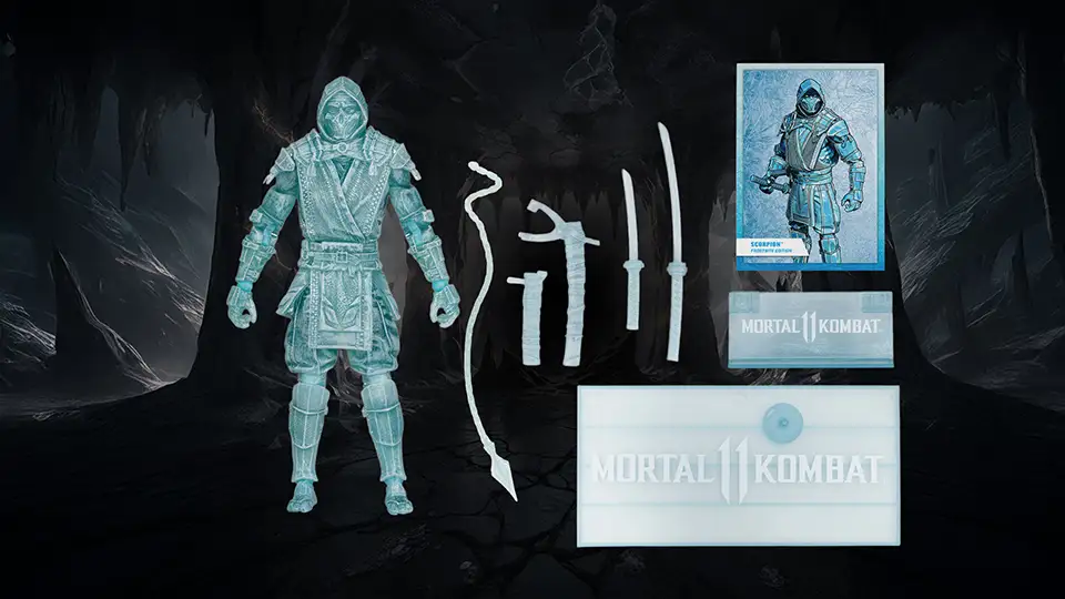 McFarlane Scorpion Frostbite box contents