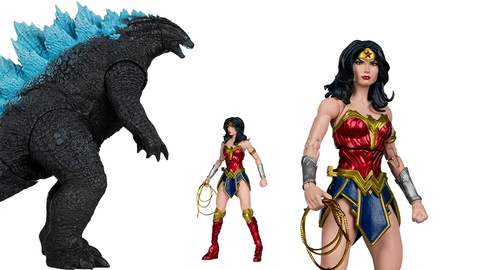 Unleashing Chaos: McFarlane Wonder Woman vs Godzilla 2 Pack 8 McFarlane Wonder Woman vs Godzilla