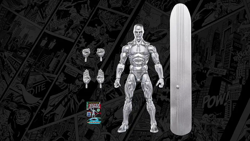 Powerful New Hasbro Silver Surfer Marvel Legends, Full Review & Where to Buy 4 Marvel Legends Fantastic Four Silver Surfer