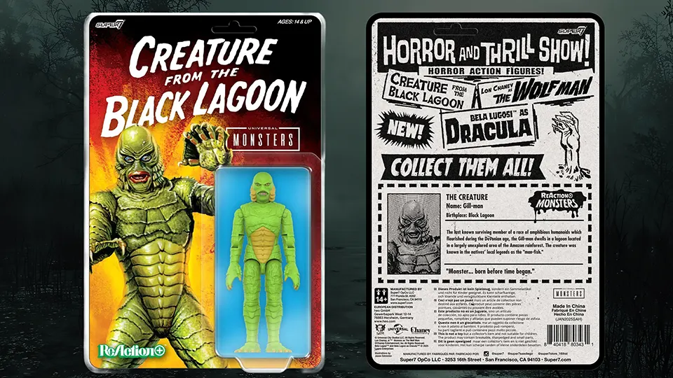 Super7 Universal Monsters ReAction+ Figures: Are These Retro Horror Icons Worth It? 8 Super7 Universal Monsters ReAction+ gill man card back