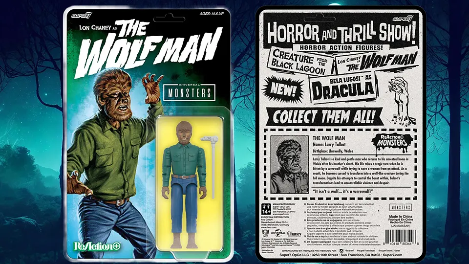 Super7 Universal Monsters ReAction+ Figures: Are These Retro Horror Icons Worth It? 7 Super7 Universal Monsters ReAction+ wolfman card back