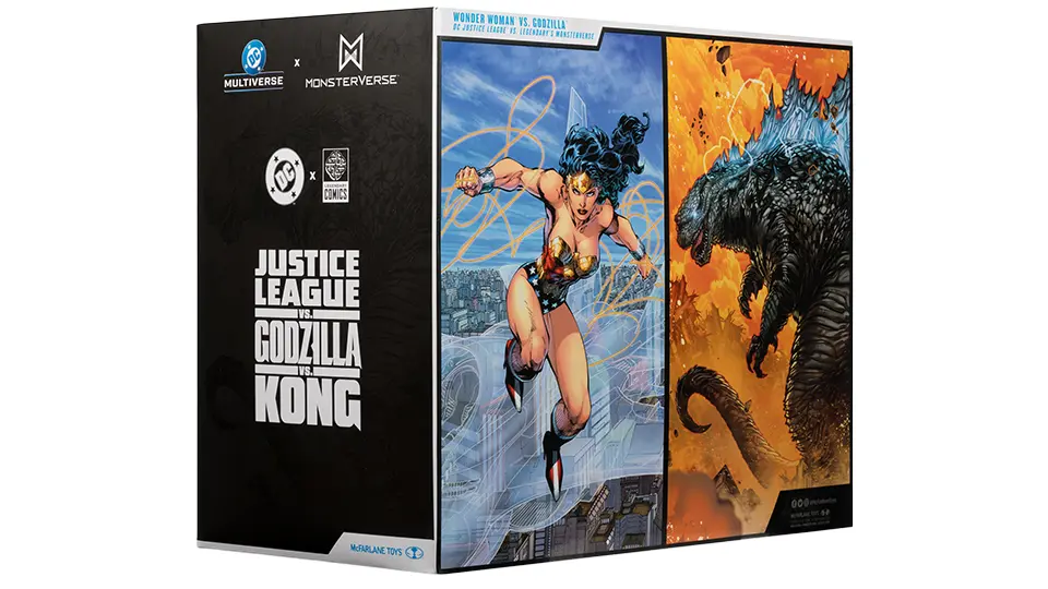 Unleashing Chaos: McFarlane Wonder Woman vs Godzilla 2 Pack 9 McFarlane Wonder Woman vs Godzilla 2 pack for sale is definitely worth a look.