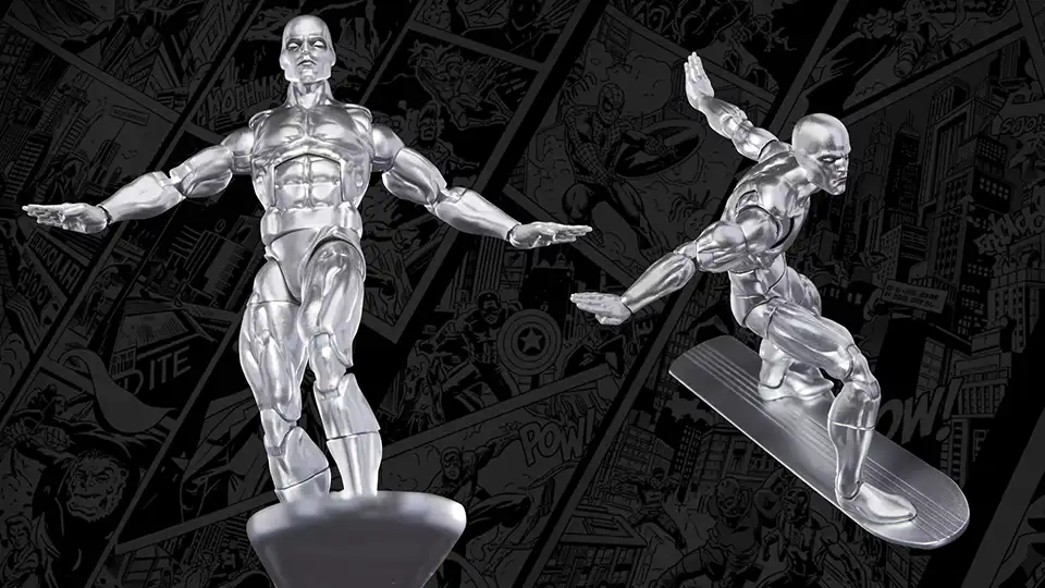 Powerful New Hasbro Silver Surfer Marvel Legends, Full Review & Where to Buy 5 full review of Marvel Legends Silver Surfer figure