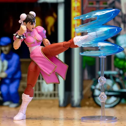 Chun-li figure Street Fighter II Player 2 Pink Jada Toys