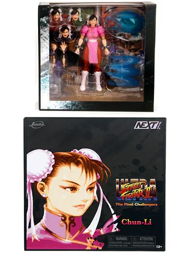 Chun-li player 2 pink box art