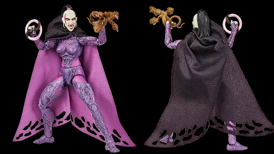 G.I. Joe Classified Series #172 Cobra-La Pythona Figure Brings Biotech Mayhem 7 Cobra-La Pythona figure back and front