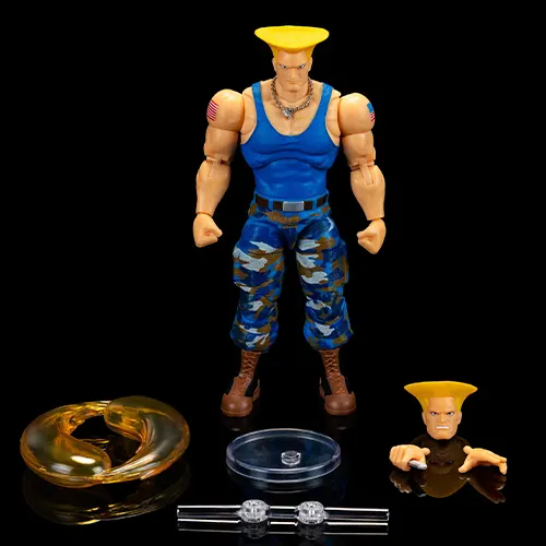 Guile player 2 figure Jada Toys Street Fighter II figure
