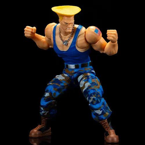 Guile player 2 figure Jada Toys Street Fighter II guide