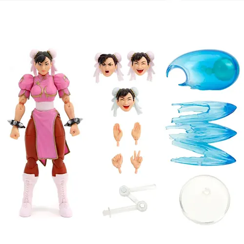 Jada Toys Chun-li figure Street Fighter II Player 2 Pink