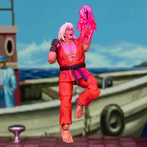 Jada Toys Street Fighter II Evil Ken Figure
