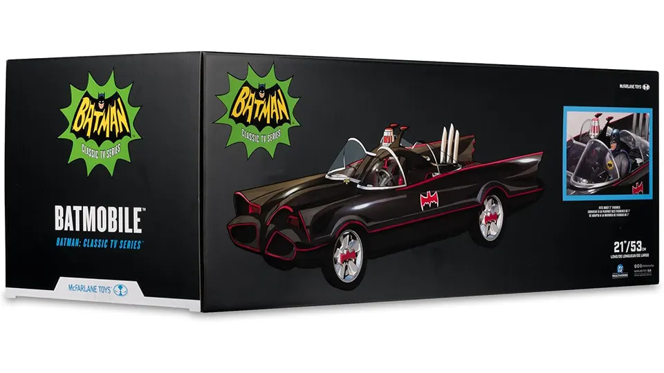 First Look at the McFarlane Batmobile Classic TV Series 8 McFarlane Toys Batmobile 21inch