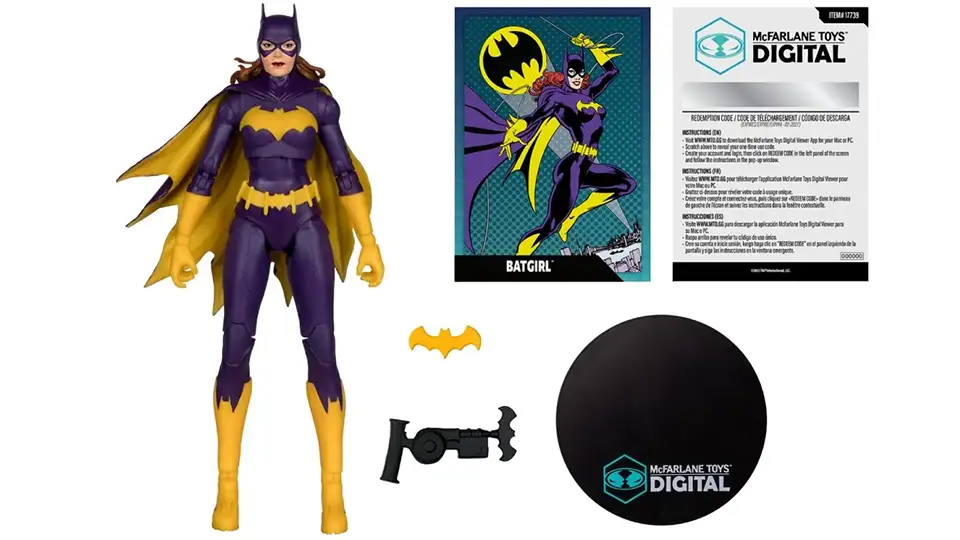 Striking Return: McFarlane Batgirl Classic 7″ Review & Collector Insight 5 McFarlane Toys Classic Batgirl figure articulation and accessories