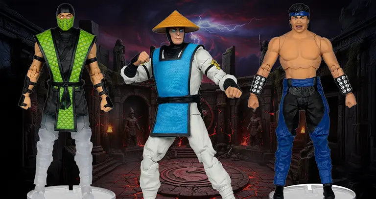 Mortal Kombat Klassic Reptile vs Raiden and Liu Kang