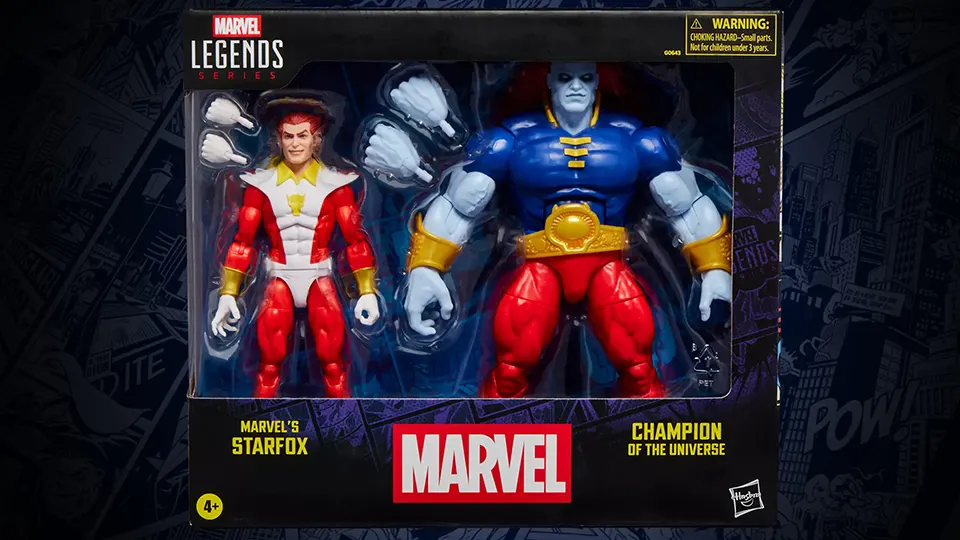 Ultimate Cosmic Clash: Marvel Legends Starfox & Champion of the Universe 2 Pack Preview 10 arvel Legends Starfox and Champion of the Universe 2 pack buy