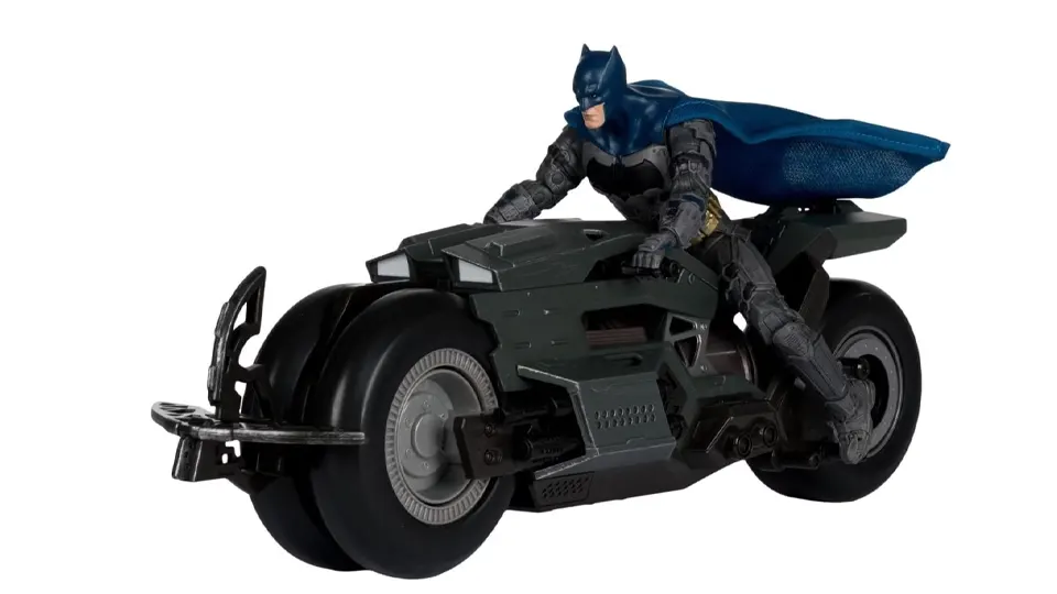 Mcfarlane Batcycle with Batman (DC Multiverse: The Flash) Vehicle 2 Pack 4 finely sculpted Batcycle