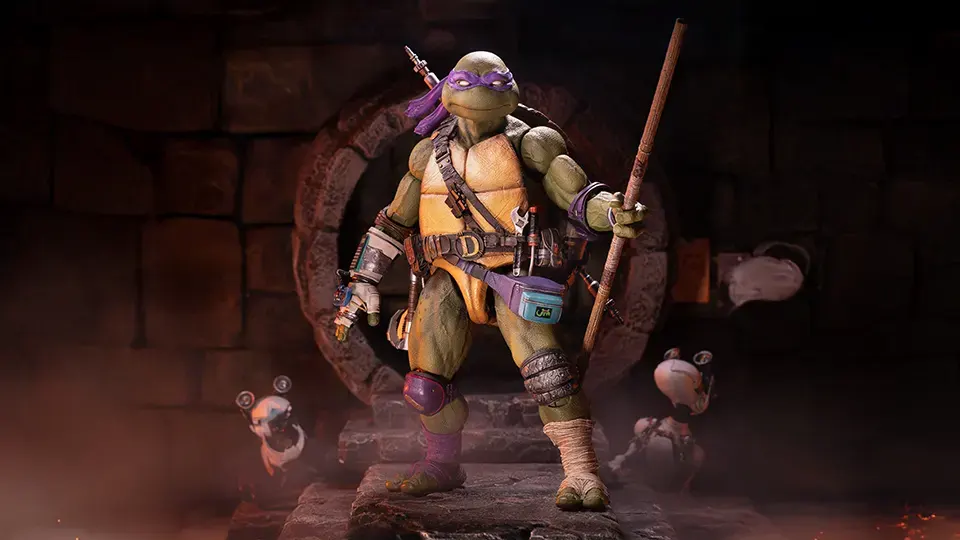 Mondo’s TMNT Donatello 1/6 Scale Figure is Fully Geared and Ready to Build 2 Donatello Mondo figure accessories and sculpt details