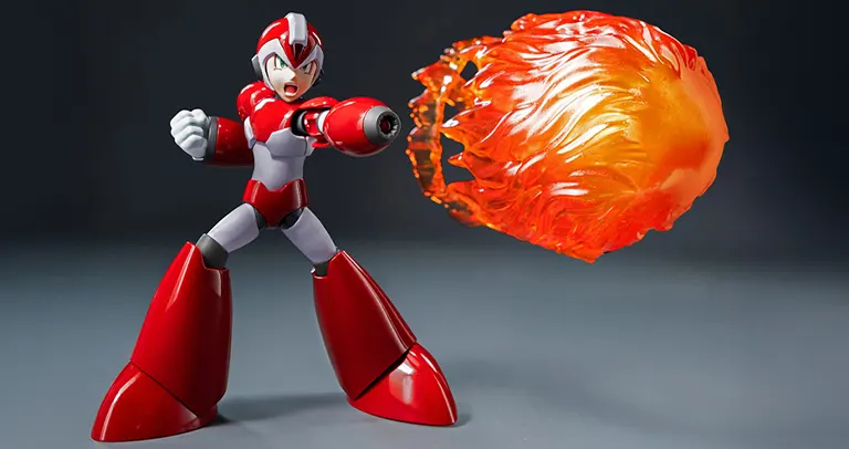 threezero MDLX Mega Man X Rising Fire Edition Blazes In 1 Mega Man X Rising Fire figure from threezero