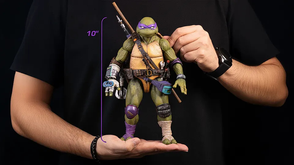 Mondo’s TMNT Donatello 1/6 Scale Figure is Fully Geared and Ready to Build 7 Mondo TMNT Donatello figure