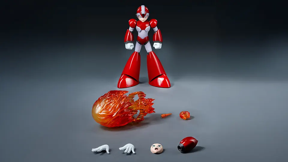 threezero MDLX Mega Man X Rising Fire Edition Blazes In 5 threezero Mega Man X Rising Fire collectible