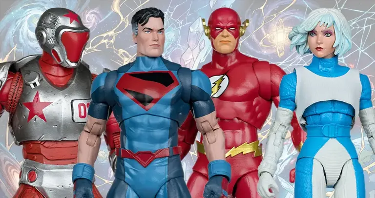 DC Multiverse JLA Flash Superman and Ice figures Mcfarlane toys